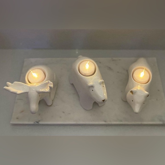 Set of 3 tealight holders. Tealights NOT included - Picture 6 of 6